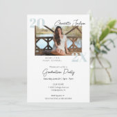 Eenvoudige, moderne Afstuderen Kaart (Staand voorkant)