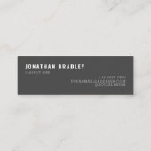 Eenvoudige moderne Afstuderen Photo Calling Card Contactkaartje (Achterkant)