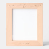 Eenvoudige moderne Ampersand & bladeren gepersonal Gegraveerde Lijstjes (Voorkant)