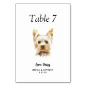 Eenvoudige Moderne Aquarel Hond Trouw Kaart (Voorkant)