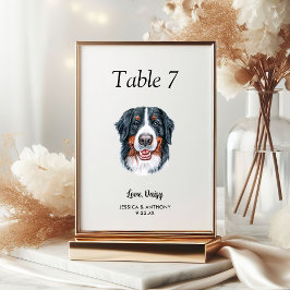 Eenvoudige Moderne Aquarel Hond Trouw  Kaart
