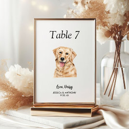 Eenvoudige Moderne Aquarel Hond Trouw  Kaart