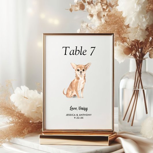 Eenvoudige Moderne Aquarel Hond Trouw Kaart