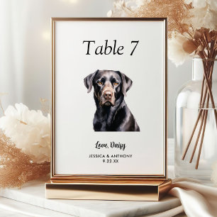 Eenvoudige Moderne Aquarel Hond Trouw Kaart