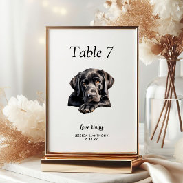 Eenvoudige Moderne Aquarel Honden Huwelijk  Kaart
