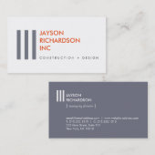 Eenvoudige Moderne Architectuur, Bouw, Ontwerp 1 Visitekaartje (Voorkant / Achterkant)