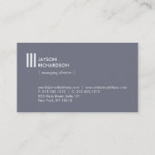 Eenvoudige Moderne Architectuur, Bouw, Ontwerp 1 Visitekaartje (Achterkant)