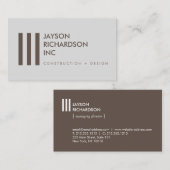 Eenvoudige Moderne Architectuur, Bouw, Ontwerp 3 Visitekaartje (Voorkant / Achterkant)