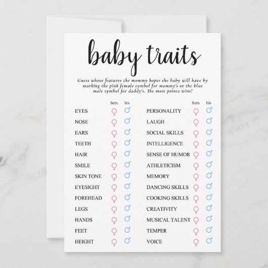 Eenvoudige moderne Baby-eigenschap | Klassieke Kee Kaart (Voorkant)