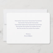 Eenvoudige Moderne Baby Foto Geboorte Aankondiging (Achterkant)