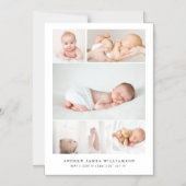 Eenvoudige moderne Baby foto-inkuilbaarmoedervlekk Magnetische Uitnodiging (Voorkant)