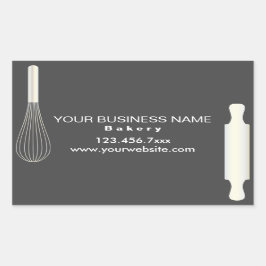 Eenvoudige moderne bakkerij bakken zakelijke label