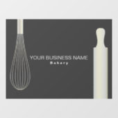 Eenvoudige Moderne Bakkerij | Bakkerij Bedrijfsgeb Raamsticker (Vel)