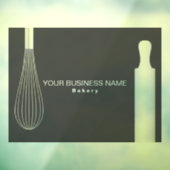 Eenvoudige Moderne Bakkerij | Bakkerij Bedrijfsgeb Raamsticker (Vel 3)