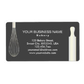 Eenvoudige moderne bakkerij bakkerijlabels etiket (Voorkant)