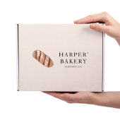 Eenvoudige moderne bakkerij Eco Professional Logo Sticker