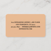 Eenvoudige moderne bakkerij Eco Professional Logo Visitekaartje (Achterkant)