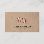 Eenvoudige moderne bakkerij Eco Professional Logo Visitekaartje (Voorkant)