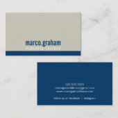 EENVOUDIGE MODERNE BAND effen mannelijke taupe nav Visitekaartje (Voorkant / Achterkant)