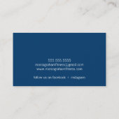 EENVOUDIGE MODERNE BAND effen mannelijke taupe nav Visitekaartje (Achterkant)