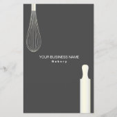 Eenvoudige moderne banketbakkerij flyer (Achterkant)