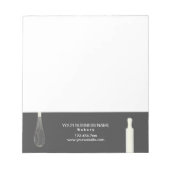 Eenvoudige moderne banketbakkerij notitieblok (Voorkant)