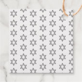 Eenvoudige moderne bar | Bat Mitzvah zilveren foli Bedankjes Labels