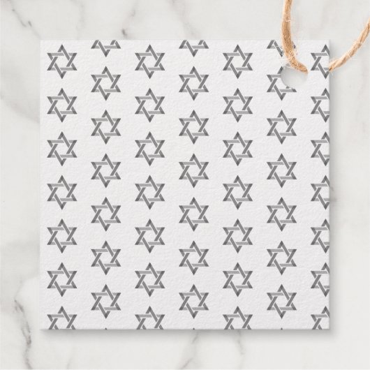 Eenvoudige moderne bar | Bat Mitzvah zilveren foli Bedankjes Labels (Achterkant)