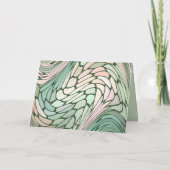 Eenvoudige Moderne Bat Mitswa Roze en Groen Bedankkaart (Achterkant)