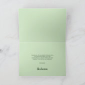 Eenvoudige Moderne Bat Mitswa Roze en Groen Bedankkaart (Binnen)