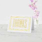 Eenvoudige, moderne Bedankt Folie Wenskaart (Orchidee)