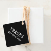 Eenvoudige moderne Bedankt om te komen Bedankjes Labels (In situ)