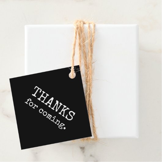 Eenvoudige moderne Bedankt om te komen Bedankjes Labels (In situ)
