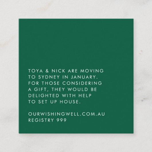 Eenvoudige moderne behuizing Kaart (Voorkant)