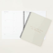 Eenvoudige Moderne Beige 2024 Planner Grappige Kal (Display)