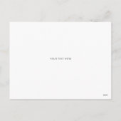 eenvoudige moderne bekendmakingskaart feestdagenkaart (Achterkant)