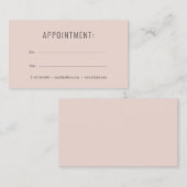 Eenvoudige moderne benoemingskaart visitekaartje (Voorkant / Achterkant)