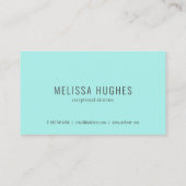 Eenvoudige moderne benoemingskaart visitekaartje (Achterkant)
