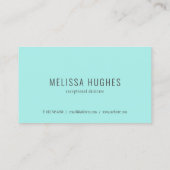 Eenvoudige moderne benoemingskaart visitekaartje (Achterkant)