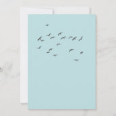 Eenvoudige moderne bergen Waterverf douche Kaart (Achterkant)