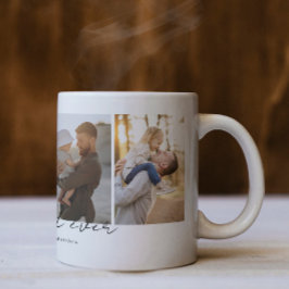 Eenvoudige moderne beste vader ooit 4 foto's colla koffiemok