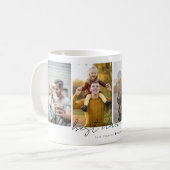 Eenvoudige moderne beste vader ooit 4 foto's colla koffiemok (Voorkant links)