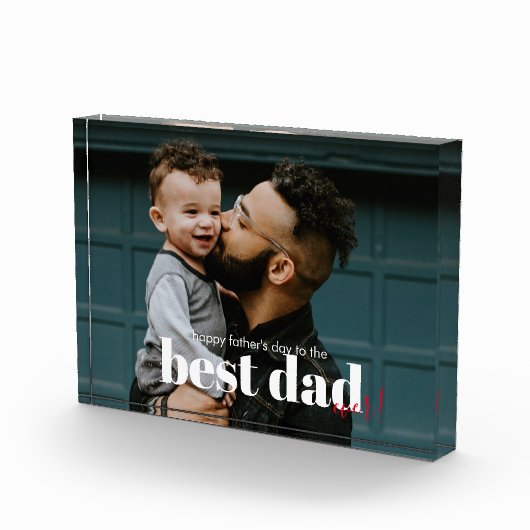 Eenvoudige moderne beste vader ooit fotoblokken (Rechts)