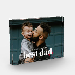 Eenvoudige moderne beste vader ooit fotoblokken