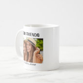 Eenvoudige moderne beste vrienden foto koffiemok (Voorkant links)