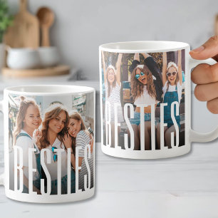 Eenvoudige Moderne Beste Vriendinnen Foto Koffiemok