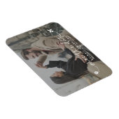 Eenvoudige Moderne Bestemming Huwelijksscript Foto Magneet (Rechterzijde)