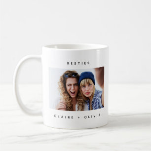 Eenvoudige moderne Besties foto Koffiemok