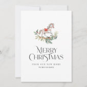 Eenvoudige moderne bewegende aankondigingskaart feestdagenkaart (Voorkant)