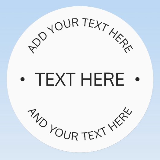 Eenvoudige moderne bewerkbare tekst | Wit & Zwart Labels